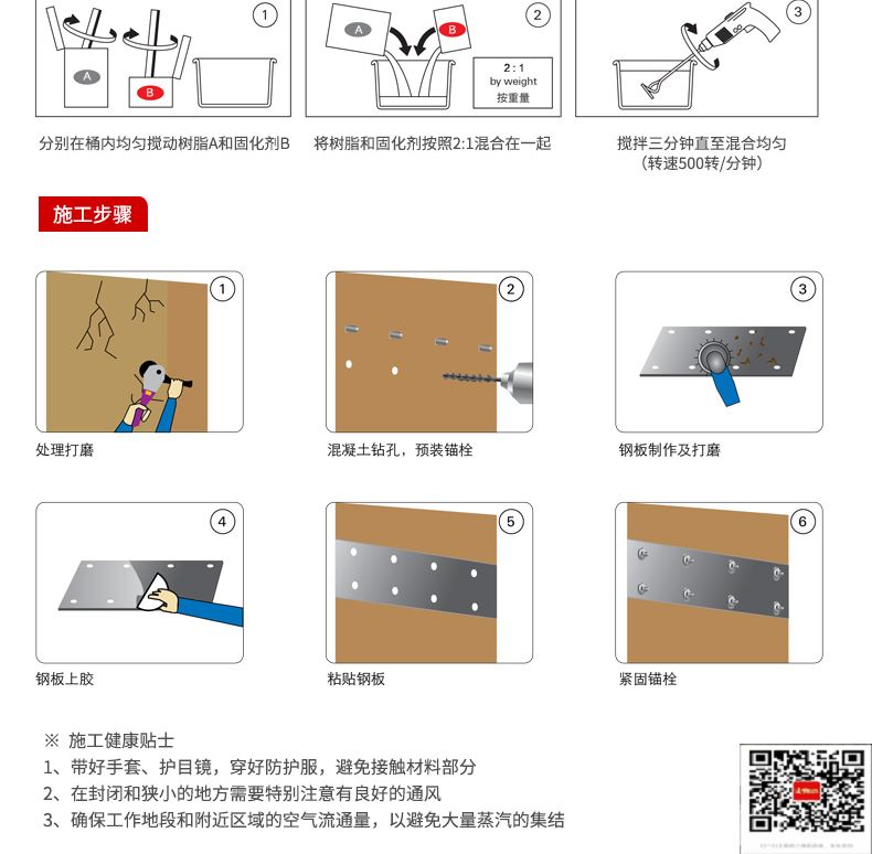 包钢八步粘钢加固施工过程